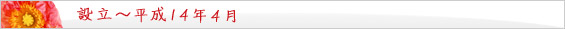 設立~平成 14年4月